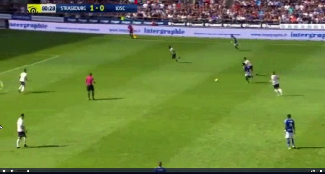 Dimitri Lienard Penalty Goal - Strasbourg vs Lille 2-0 13.08.2017 (HD)