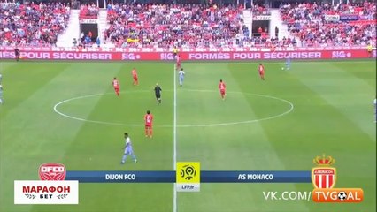 Dijon 1-4 Monaco - Les Buts et Résumé - 13.08.2017