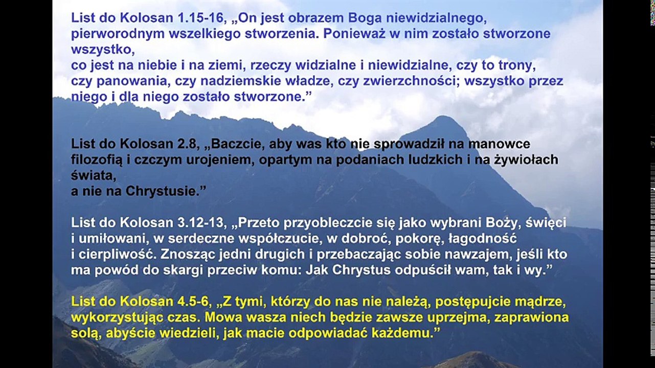 BIBLIA WARSZAWSKA NT 12 List do Kolosan