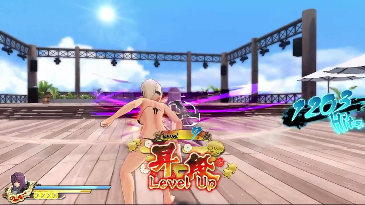 Senran Kagura: Estival Versus [PS4] GAMEPLAY #15 (MURASAKI) STRIP - N - RIP OFF THEM CLOTHES!!
