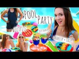 Summer Pool Party ♡ Makeup   Hair, DIY Snacks, and Outfit Ideas! By Alisha Marie