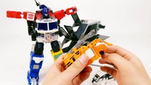 Transformers Energon Grand Optimus Prime SuperLink Grand Convoy Combine 5 Vehicle Robot Ca