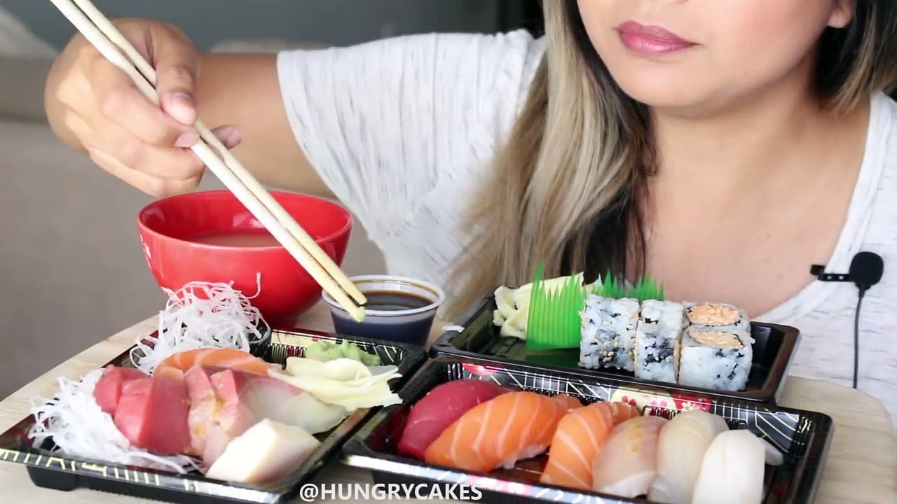 ASMR: Sashimi 刺身 and Nigiri Sushi *NO TALKING EATING SOUNDS*