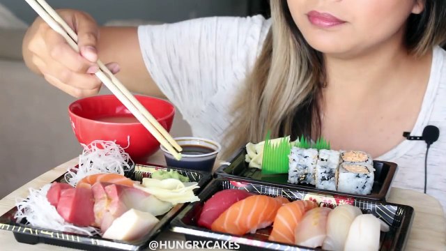 ASMR: Sashimi 刺身 and Nigiri Sushi *NO TALKING EATING SOUNDS*