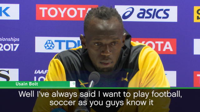 Bolt still eyes football career