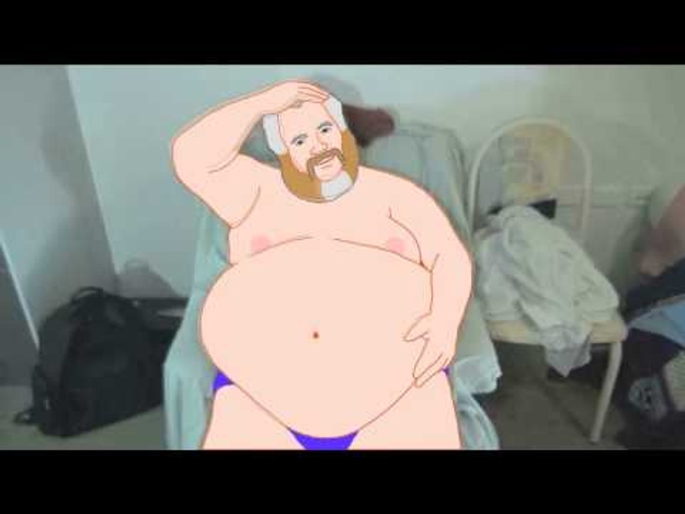 Cartoon Graham! Sit Down Belly Dance!