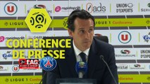 Conférence de presse EA Guingamp - Paris Saint-Germain (0-3) : Antoine  KOMBOUARE (EAG) - Unai EMERY (PARIS) - 2017/2018