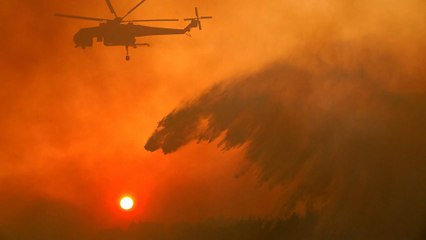 Μάχη με τις φλόγες στη Βορειοανατολική Αττική