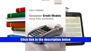 Books Consumer Credit Models: Pricing, Profit and Portfolios Download Full Audiobook