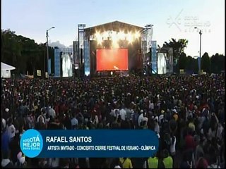 En un abrir y cerrar de ojos Rafael Santos concierto de Olímpica Stereo en Bogotá