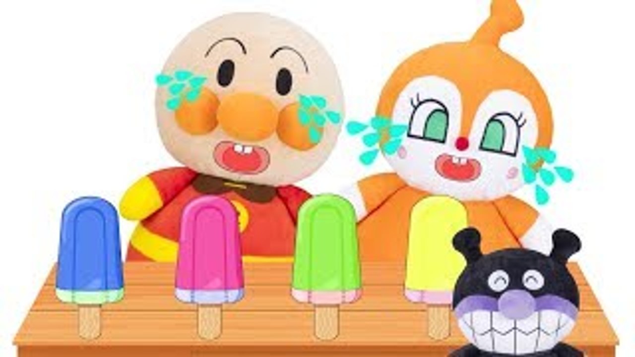 アンパンマンと子供向けの色についての歌（英語版) ❤️ アンパンマン バイキンマン ❤ カラフルなサプライズの卵 ❤ アニメ子供向け ❤ 赤ちゃん喜ぶ ❤赤ちゃん泣き止む！ anp