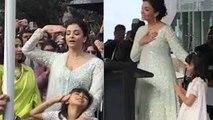 EMOTIONAL SPEECH  Aishwarya Rai Aaradhya Bachchan Hoist Indian Flag at Melbourne