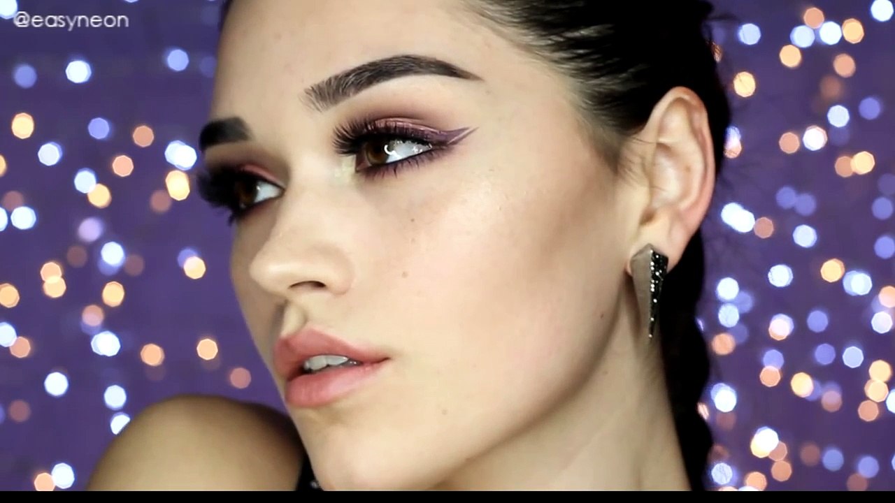 WAPBOM.COM - Peach and Purple makeup tutorial