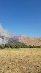 Plane Tackling the Blaine Fire Spotted in Riverside