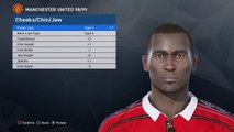 Andy Cole face PES 2017 (Manchester United 1998/99)