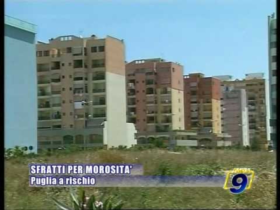 Sfratti per morosita', la Puglia e' a rischio