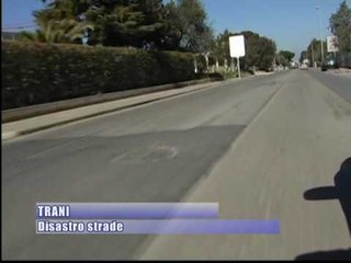 TRANI. Disastro strade