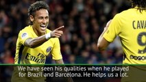 Alves and Motta happy to have Neymar as teammate