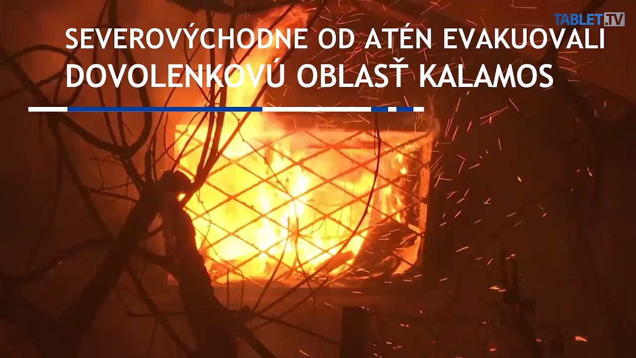 Tisíce ľudí evakuovali pred lesným požiarom severne od Atén