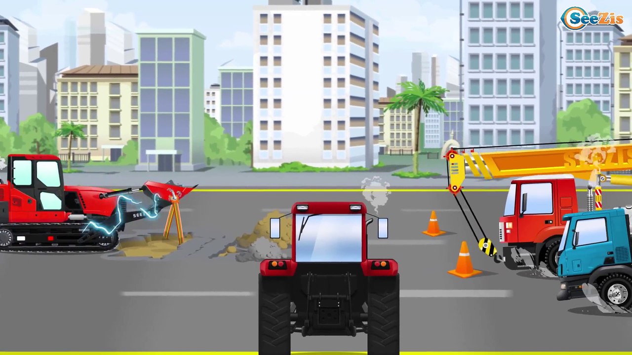 NEW Cement Mixer Truck - Car Construction - Real Children Cartoon