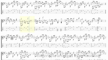 たまゆら ～メインテーマ～ ( たまゆら ～hitotose～ ) fingerstyle (ソロギター) arrange TAB