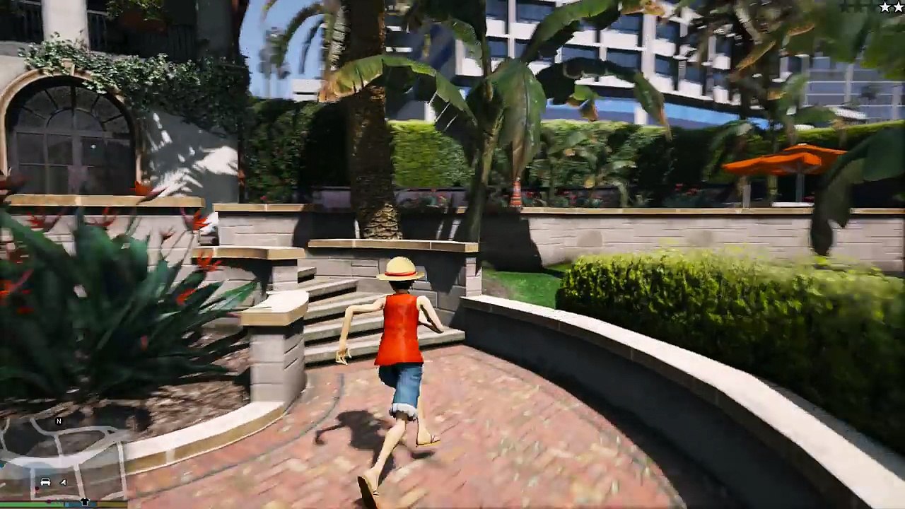 GTA 5 Mod - Luffy và 5 Anh Em Siêu Nhân náo loạn đường phố =))