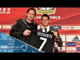 Calurosa bienvenida del Leverkusen a Javier Hernández