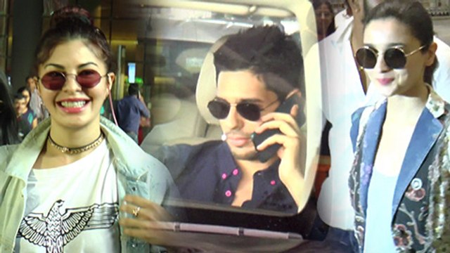 Sidharth Malhotra, Alia Bhatt, Jacqueline Fernandez SPOTTED At Mumbai Airport