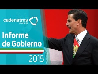 Peña Nieto lanza mensaje a la Nación en su Tercer Informe de Gobierno