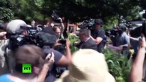 Unite The Right organiser attacked after Charlottesville comments inflame protesters