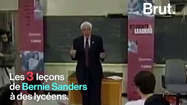 Quand Bernie Sanders encourageait des lycéens à s’intéresser à la vie politique
