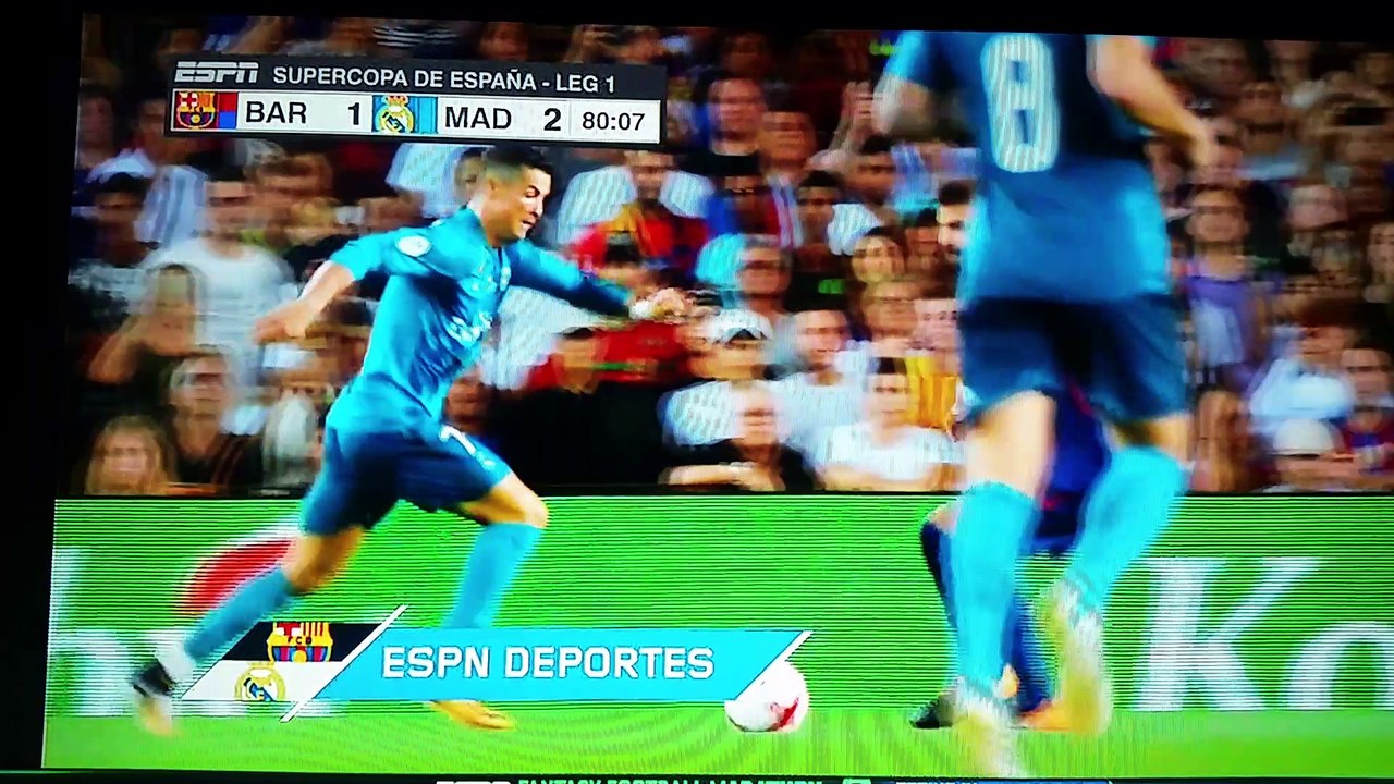 Supercopa De Espana Real Madrid vs Barcelona leg 1 football