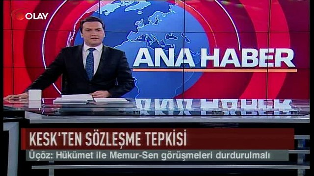 KESK'ten sözleşme tepkisi (Haber 12 08 2017)