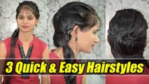 Hairstyle Tutorial: 3 Quick & Easy Braid Hairstyles | Boldsky