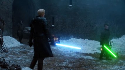 Arya vs Brienne Lightsaber Duel - Game of Thrones + Star Wars