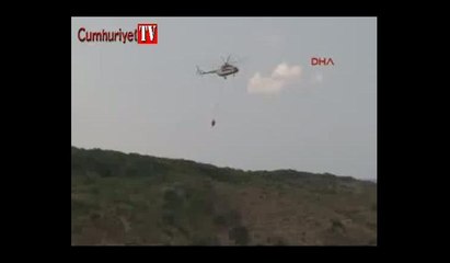 Rumeli Feneri'nde yangın