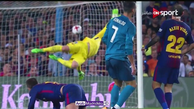 هدف كرستيانو على برشلونة ب تعليق جميع المعلقين {فهد العتيبي.علي الكعبي . مدحت شلبي