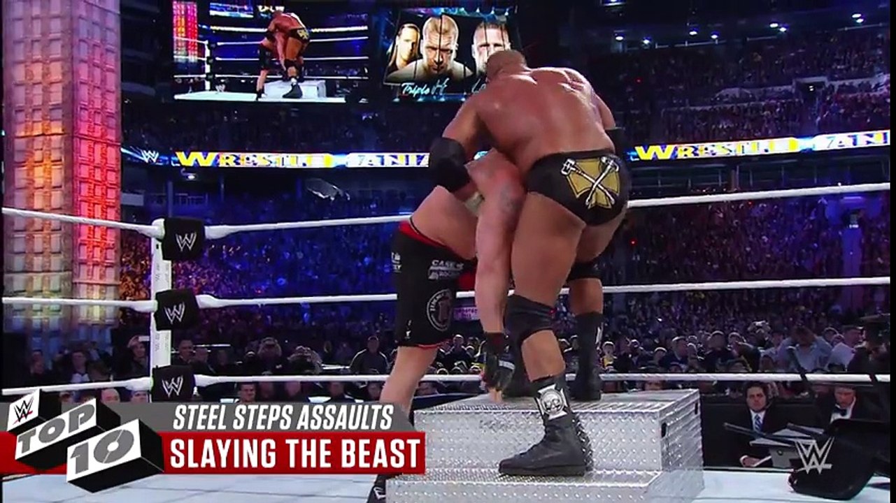 Brutal assaults with steel ring steps- WWE Top 10_HIGH