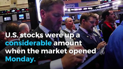 Wall Street receives boost from improved North Korea tensions