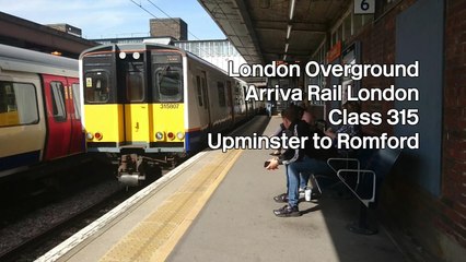 London Overground - Class 315 - Upminster to Romford