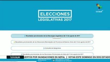 Autoridad electoral argentina dispone site de resultados de elección