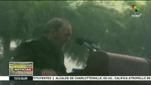 Cubanos rinden homenaje a Fidel Castro a 91 años de su natalicio