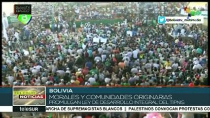 Pdte boliviano promulga ley que permite construir carretera en El Beni