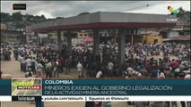 Crece paro minero de colombianos por su legalización y tratos justos