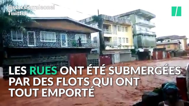 Les images dramatiques des inondations au Sierra Leone