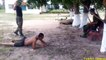 Funny Cambodian cadet in punishment - Cambodian military training