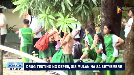 Drug testing ng DepEd, sisimulan na sa Setyembre