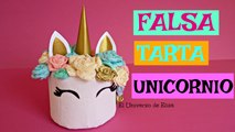 Falsa Tarta Unicornio, Decoración para Mesa Dulce Unicornio, Decora tu cuarto con Unicornios