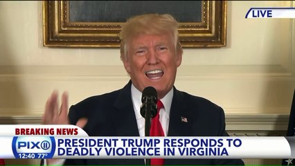 President Trump Condemns 'Racist Violence’ Days After Charlottesville Clashes