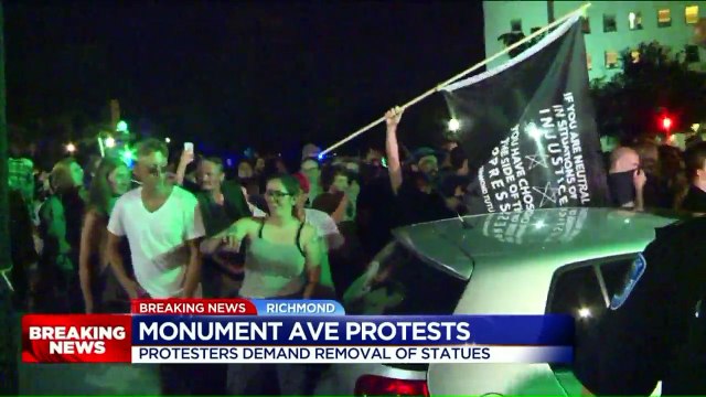 Protesters Demand Removal of Confederate Statue in Virginia
